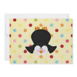 adorable Penguin Personalized Invitation