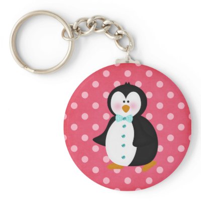 adorable Penguin Key Chain by Just2Cute