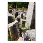 Adorable stray cat living in the ruins of Ephesus Greeting Cards