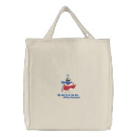 Adorable Tweet Type Birds on Tote Bag embroidered bags