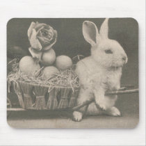 Adorable Vintage Easter Rabbit Mousepads