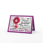 Adorable Word Collage Front Worlds Best Mum Card#3