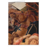 Adoration of the kings greeting cards