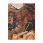 Adoration of the kings postcard