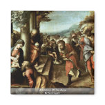 Adoration Of The Magi By Correggio Magnet
