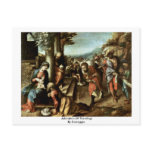 Adoration Of The Magi By Correggio Postcard