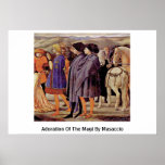 Adoration Of The Magi By Masaccio Poster