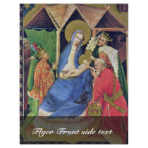 Adoration Of The Magi By Meister Der Goldenen Tafe Flyer Design