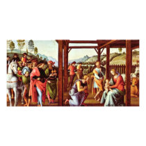 Adoration Of The Magi By Perugino Pietro Photo Card