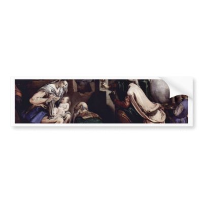 Adoration Of The Magi By Ponte Jacopo Da (Best Qua Bumper Stickers by Artcollection