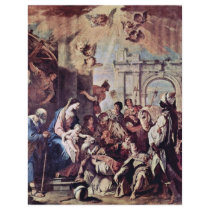Adoration Of The Magi By Ricci Sebastiano Full Color Flyer