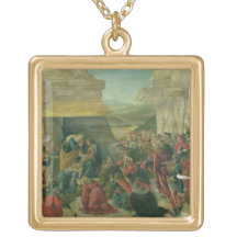 Adoration of the Magi, c.1480 (tempera on panel) ( Custom Necklace