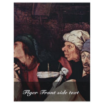 Adoration Of The Magi Detail By Bruegel D. Ä. Piet Custom Flyer