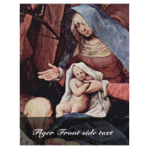 Adoration Of The Magi Detail By Bruegel D. Ä. Piet Full Color Flyer