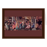 Adoration Of The Magi (London) By Botticelli Greeting Card