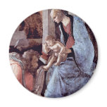 Adoration Of The Magi (London) Detail By Botticell Magnet