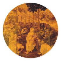 Adoration of the Magi Round Sticker