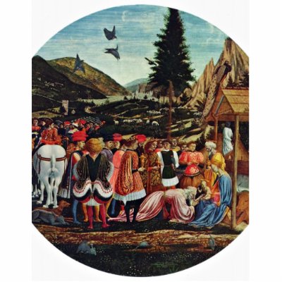 Adoration Of The Magi, Tondo By Domenico Veneziano Cut Outs by Artcollection