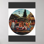 Adoration Of The Magi, Tondo By Domenico Veneziano Print