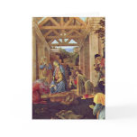 Adoration of the Magi (Washington) by Botticelli Greeting Card