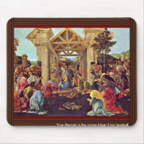 Adoration Of The Magi (Washington) By Botticelli Mouse Pad