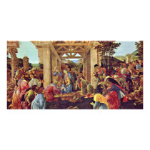 Adoration Of The Magi (Washington) By Botticelli Photo Card Template