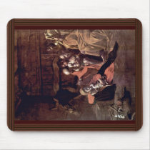 Adoration Of The Shepherds By Michelangelo Merisi Mouse Pad