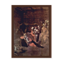 Adoration Of The Shepherds By Michelangelo Merisi Postcard
