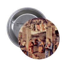 Adoration Of The Shepherds By Perugino Pietro Buttons