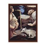 Adoration Of The Shepherds Detail By Guido Reni Post Cards
