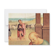 Adoration Of The Shepherds Detail By Perugino Personalised Invites