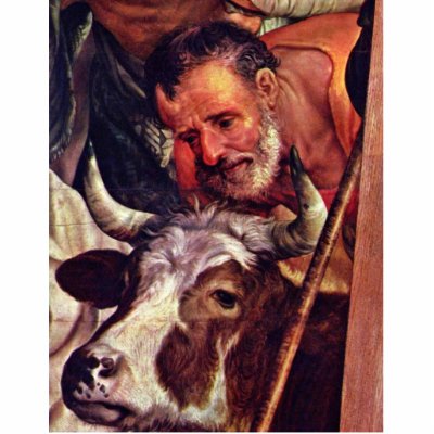 Adoration Of The Shepherds [Fragment].,  By Pieter Acrylic Cut Out by Artcollection