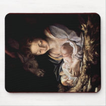Adoration Of The Shepherds (The Night) Mousepads