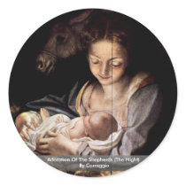 Adoration Of The Shepherds (The Night) Stickers