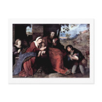 Adoration of the Shepherds with a Donor Postcards