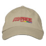 ADP Pride Adjustable Cap – Khaki Embroidered Hats