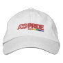 ADP Pride Adjustable Cap – White Embroidered Baseball Caps