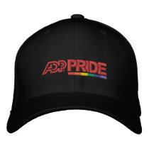 ADP Pride Flexfit Wool Cap – Black Embroidered Hats