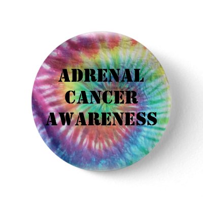 Adrenal Cancer Awareness Pin by Carmelinagunn