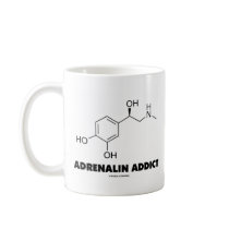 Adrenalin Addict (Adrenaline Epinephrine Molecule) Coffee Mug