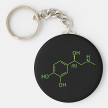 Adrenaline Molecule Keychain
