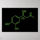 Adrenaline Molecule Poster posters