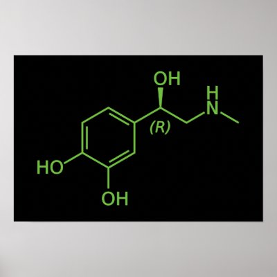 Adrenaline Molecule Poster by InsideOut_Tees