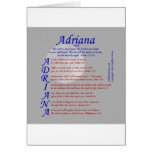 Adriana Acrostic Greeting Card