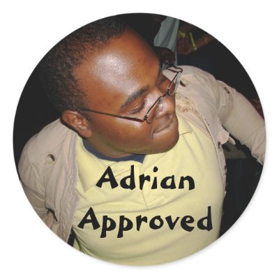 AdrianApproved Round Stickers by gugobz
