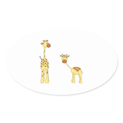 cartoon baby giraffe