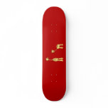 Adult and Baby Giraffe. Cartoon Vector Art. Custom skateboards