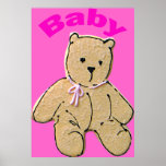 Adult Baby Girl Baby Bear posters
