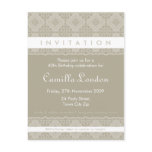 ADULT BIRTHDAY INVITATION :: ornately patterned L2 postcards