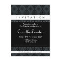 ADULT BIRTHDAY INVITATION :: ornately patterned L3 postcards